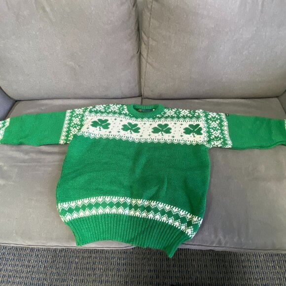 Vintage Blarney Castle Pure Wool  Sweater Made in Ireland Size Small - Picture 4 of 12